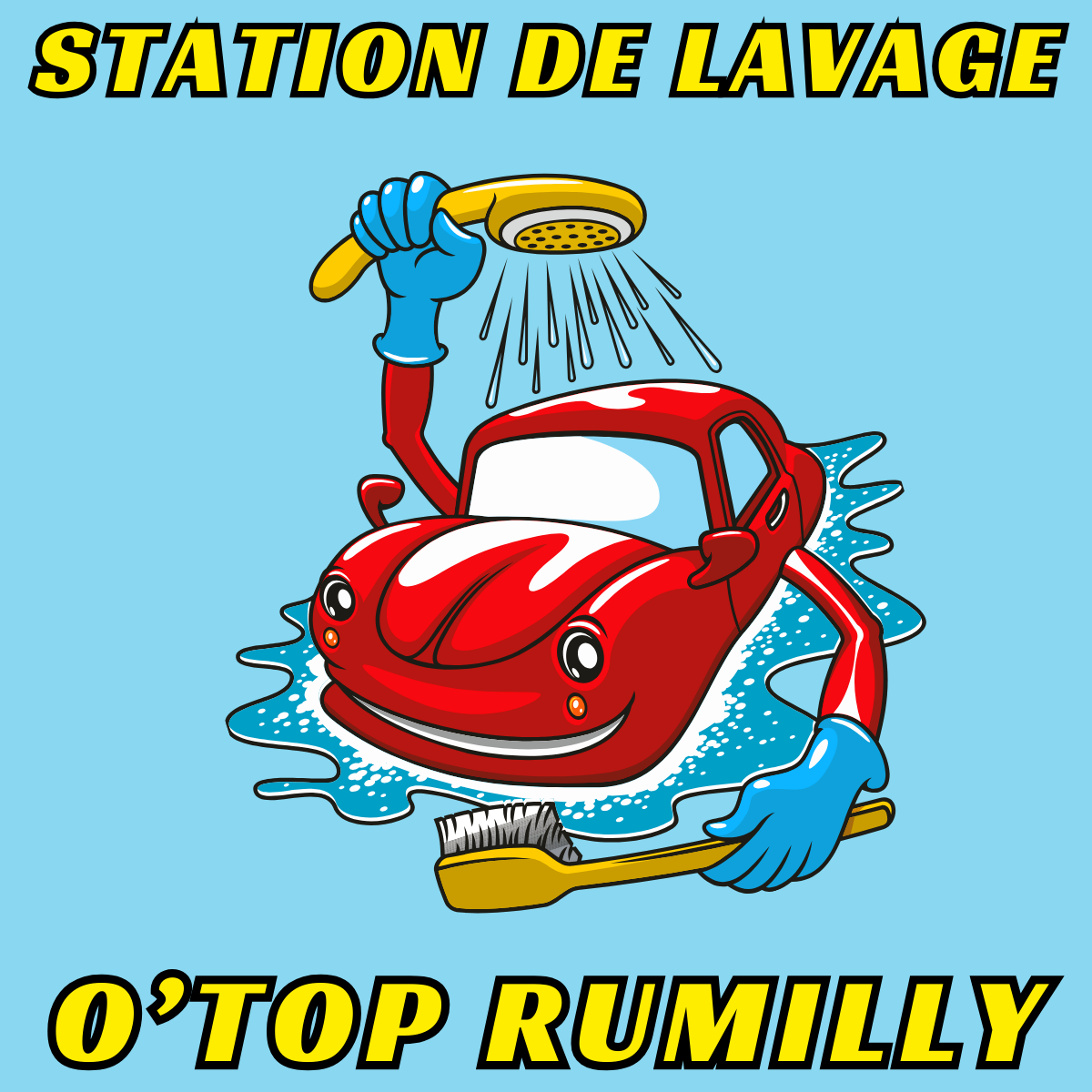 Logo station de lavage rumilly o'top